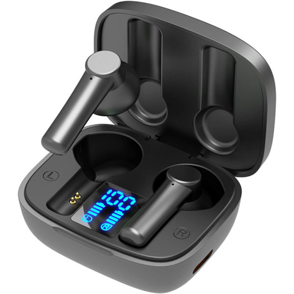 In-Ear Bluetooth hörlurar, trådlösa hörlurar Bluetooth 5.0 Stereoljud True Wireless