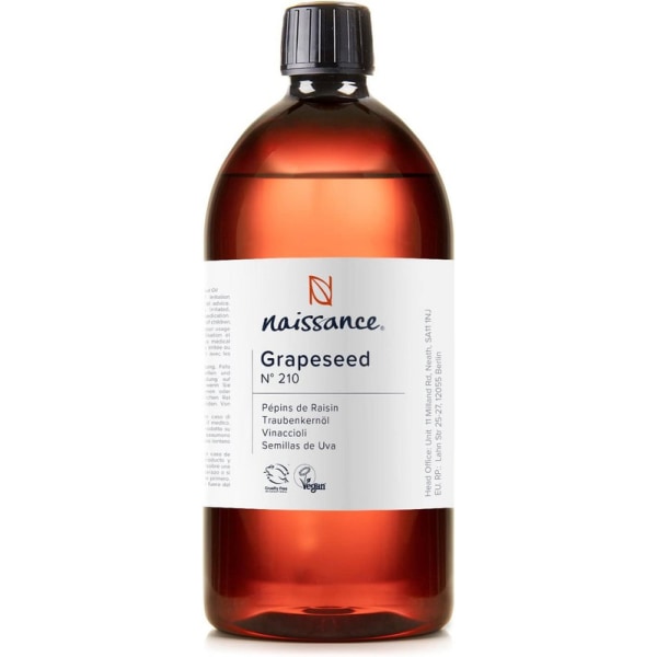 Grapeseed Oil 1 Liter - Naturlig fuktighetskräm och balsam för hår och hud