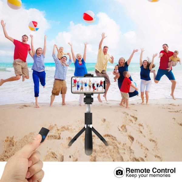 Bluetooth Selfie Stick med Fjärrkontroll 360 Rotation