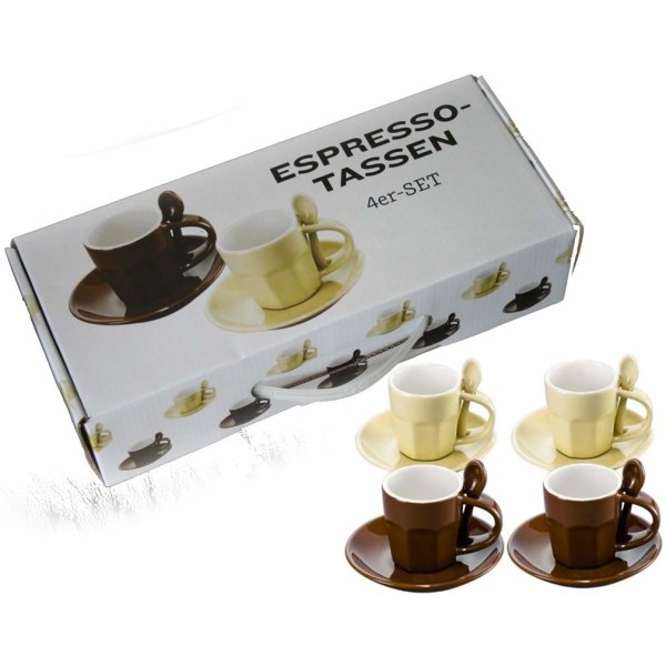 Espressokoppar Set för 4 personer