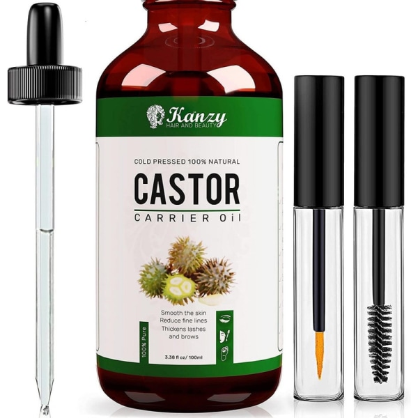 Castor Oil for Hair Ogonlashes and Ogonbryn 100ml Cold Pressed Castor Oil for Hair Growth