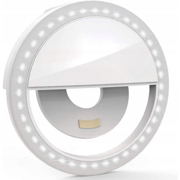 Selfie-ringljus för mobiltelefon med 3 färger justerbar & 36 LED-ringljus