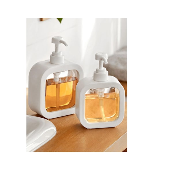 2pc Simple Clear Liquid Soap Dispenser 300ml  500mL