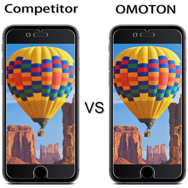 [2 st] OMOTON tankfilm kompatibel med iPhone 6 s och 6, 9 H
