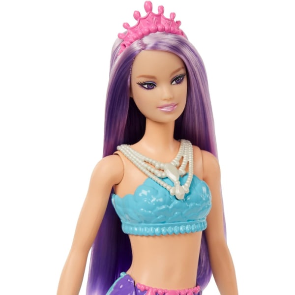 Barbie Dreamtopia sjöjungfrudocka (lila hår) med blått och lila