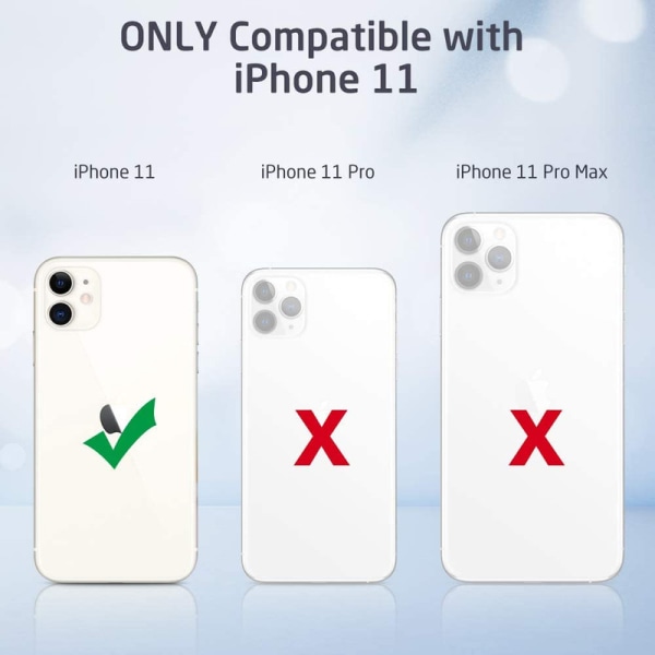 2-PACK iphone 11 ska 6.1 glitterfodral