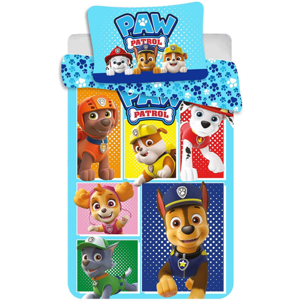 Cover Paw Patrol Blue Alla hundar 100 x 135 + 40 x 60 cm