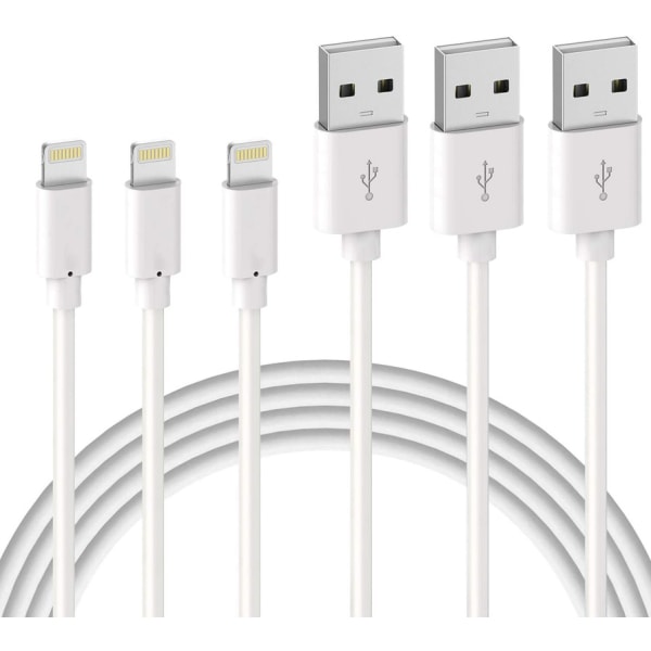 3-pack 2m iPhone-laddningskabel, 8/8 Plus / 7/7 Plus