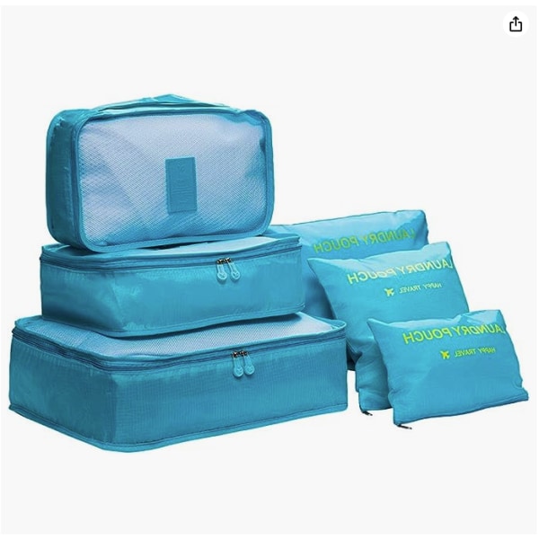 Förpackningspåsar Förpackningskuber för resor Vattentät polyesterförvaringsbagage