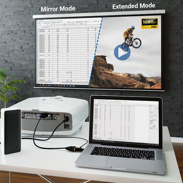 HDMI till VGA-adapter med ljudöverföring - Kabeladapter