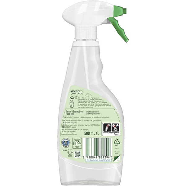 2xSeventh Generation All Purpose Cleaner Free & Clear Baby 500ml