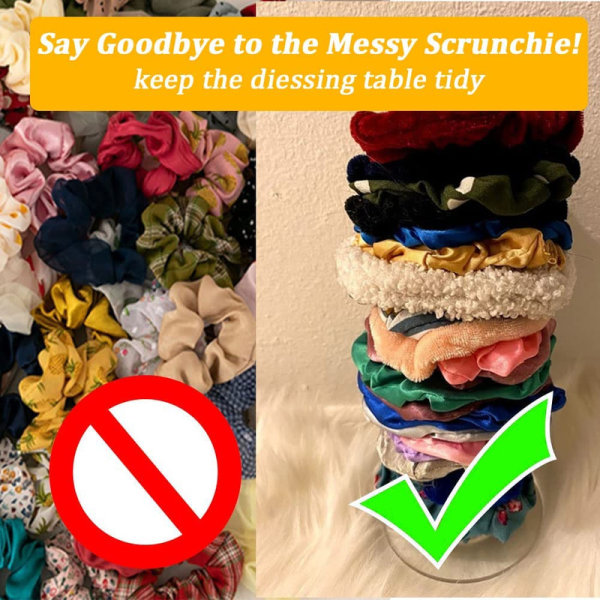 Scrunchies hållare akryl hårgummihållare ställ akryl smycken