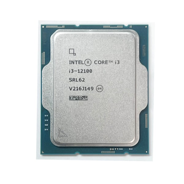 Intel Core i3-12100-processor - förpackad svart
