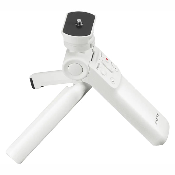 Sony Wireless Bluetooth Shooting Grip and Tripod for still and video, ideal for vlogging (GP-VPT2BT), White vit