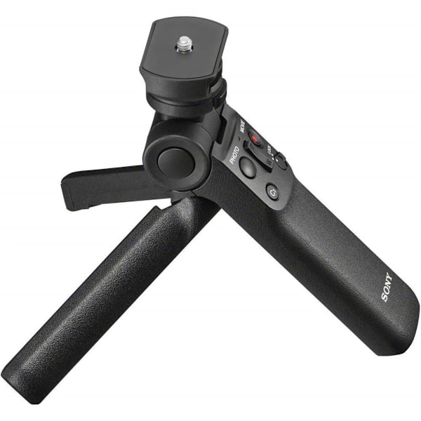 Sony Wireless Bluetooth Shooting Grip and Tripod for still and video, ideal for vlogging (GP-VPT2BT), Black,  3.38 x 3.13 x 8.5 inches svart