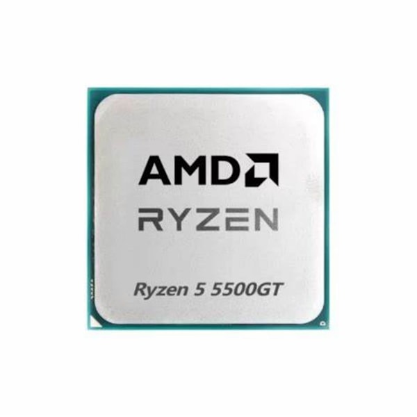Helt nya AMD Ryzen 5 5500GT Tray Processor svart