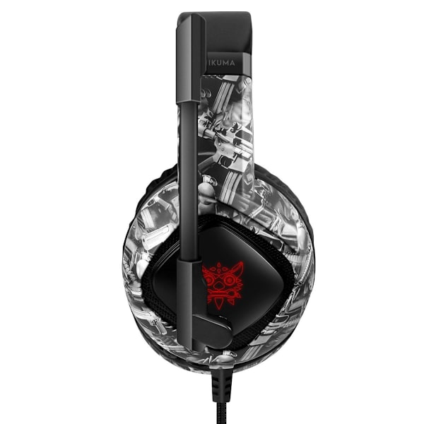 Gaming Headset ONIKUMA K19 Kamouflage Grå Over-Ear Trådbundet Headset grå