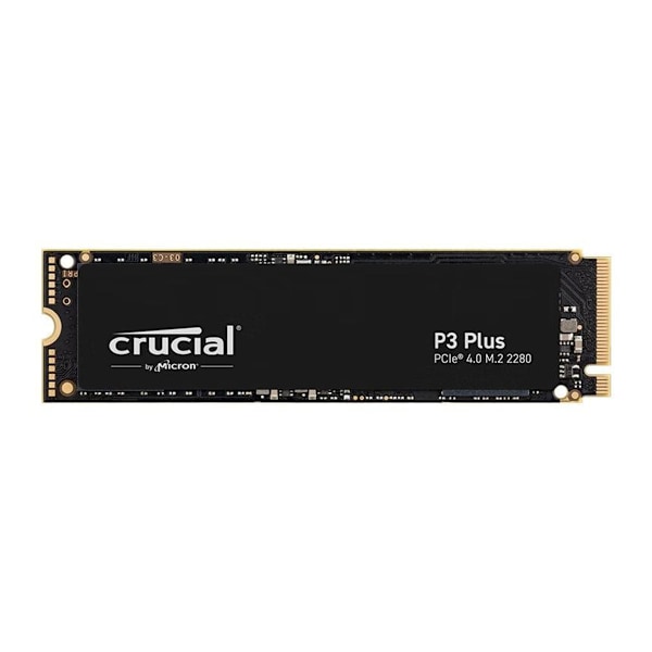 Crucial SSD P3 PLUS 4TB PCI Express 4.0 x4 M.2 2280 bulk svart
