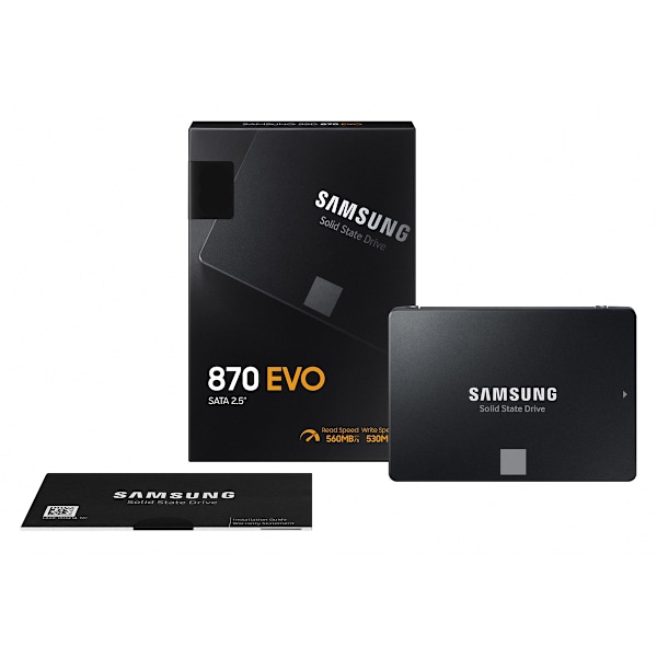 Samsung 870 evo SSD 1TB SATA 2.5" (560MB/S) svart