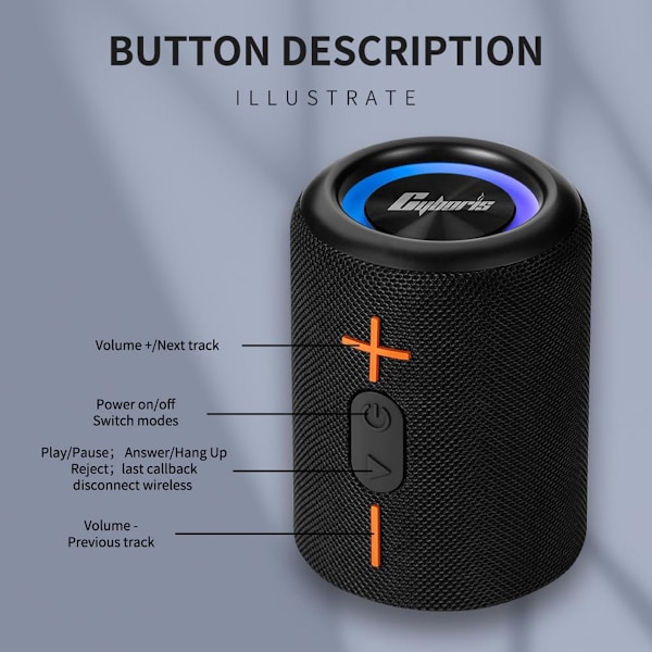 Cyboris S10 Split Bluetooth-högtalare svart