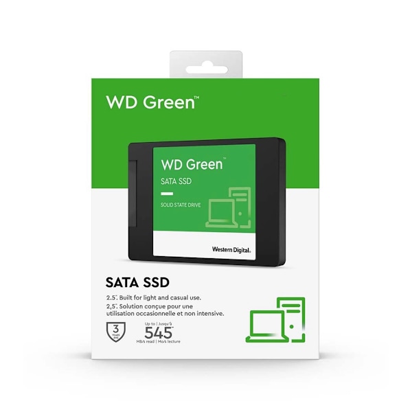 Western Digital WD Green 480 GB SSD SATA 2.5" svart