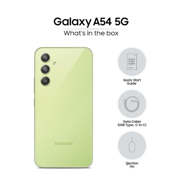 Smartphone Samsung Galaxy A54 A546B 5G Dubbel SIM 8 / 128 GB grön