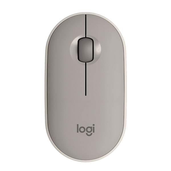 LOGITECH Pebble M350 Grey Bluetooth USB 1000 DPI office mouse grå