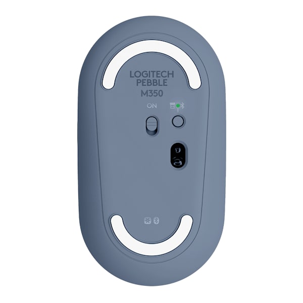 LOGITECH Pebble M350 – blå Bluetooth USB 1000 DPI kontorsmus blå