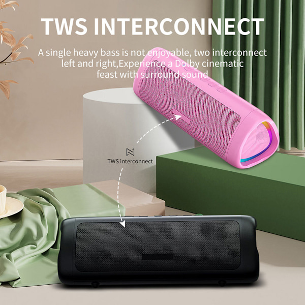 Cyboris C27 Bluetooth Högtalare Rosa rosa