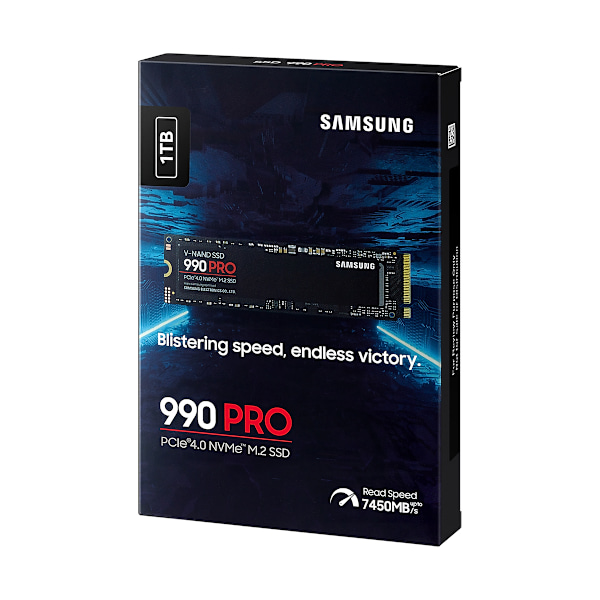 Samsung 990 PRO SSD 1TB PCIE 4.0 M.2 svart