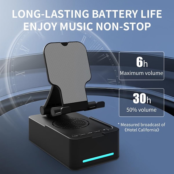 Cyboris T203 Telefonhållare med Bluetooth Högtalare Olivgrön grön