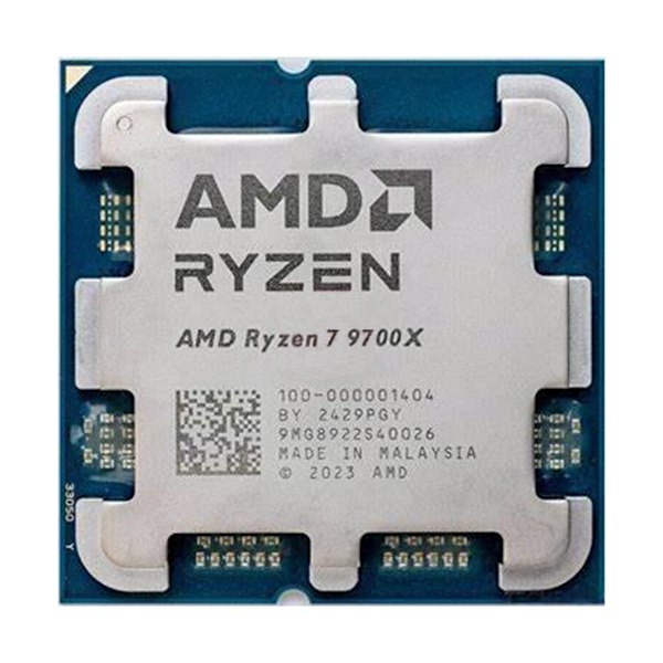 AMD Ryzen 7 9700X-processor - Monolitisk utan ytterförpackning svart
