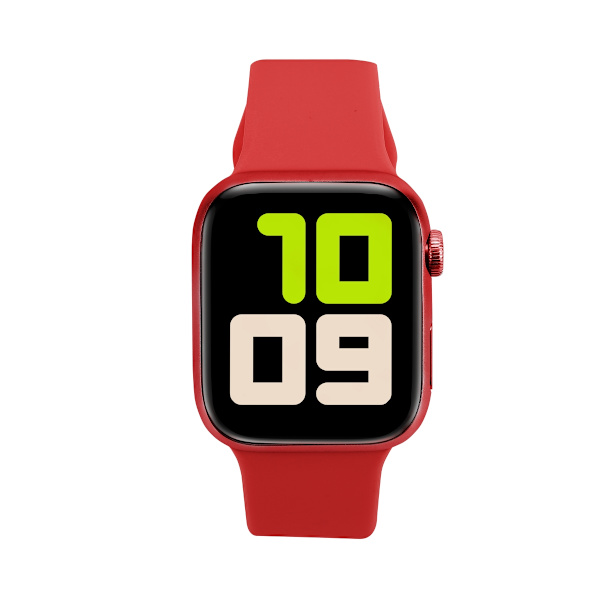 huamei H12 mini 41mm Röd Urtavla Röd Gummirem Smart Klocka röd