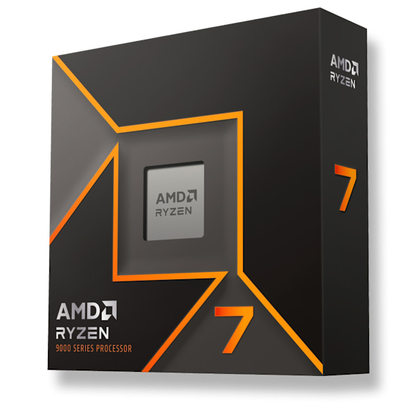 AMD Ryzen 7 9700X-processor - förpackad svart