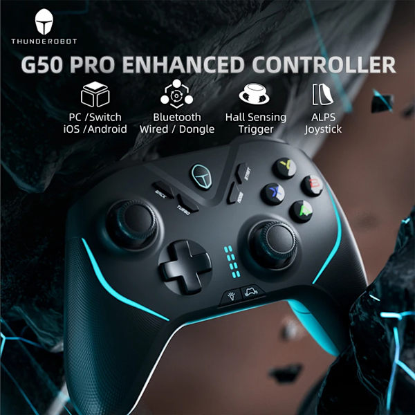 Thunderobot G50 Pro Professionell Bluetooth Spelkontroller svart