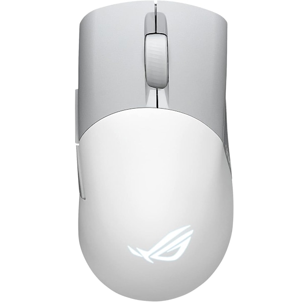 Asus ROG Keris Trådlös AimPoint Gamingmus, 36000 DPI sensor, ROG SpeedNova, Utbytbara strömbrytare, Paracord kabel, Vit