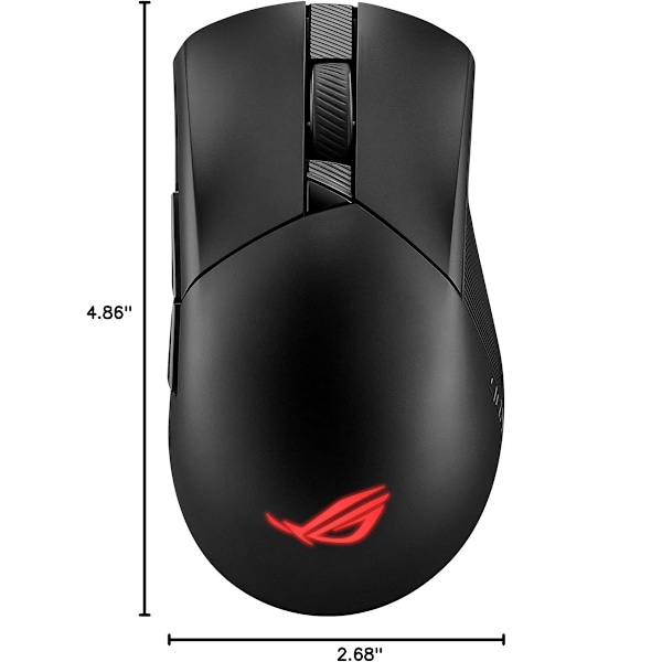 ASUS ROG Gladius III trådlös AimPoint-spelmus, anslutning 36000 DPI-sensor, ROG SpeedNova, utbytbara switchar, Paracord-kabel, svart svart