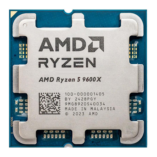AMD Ryzen 5 9600X-processor - Monolitisk utan ytterförpackning svart