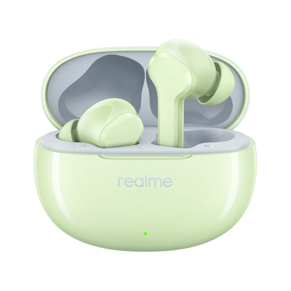 Hörlurar med mikrofon Realme Buds T110 Gröna In-Ear TWS Bluetooth-hörlurar grön