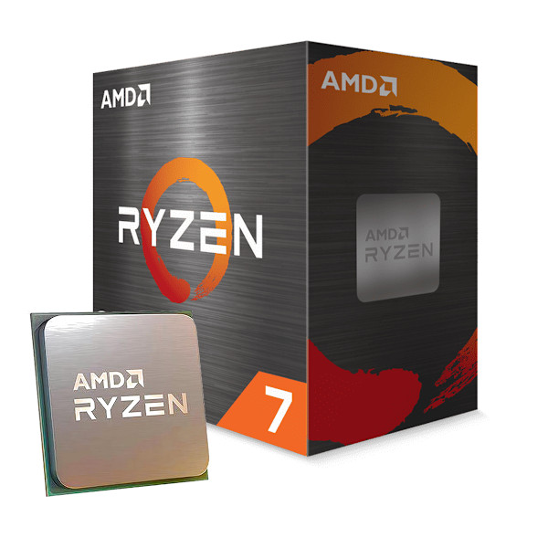 AMD Ryzen 7 5800X-processor - förpackad svart