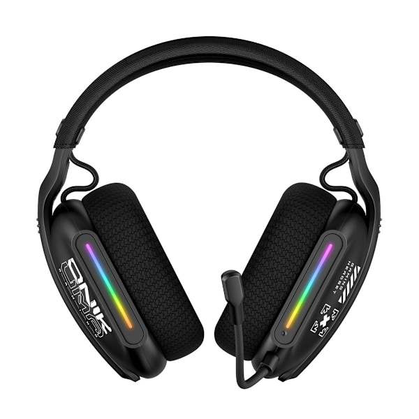 Onikuma GT808 Svart Over-the-Head Tri-Mode Bluetooth Headset svart