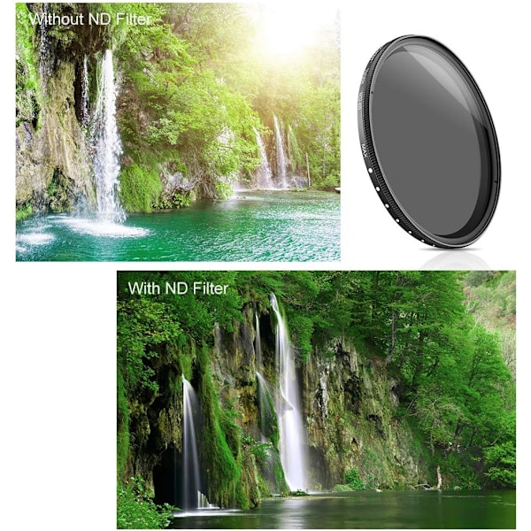 K&F CONCEPT ND2-400 Kamerafilter 43mm svart