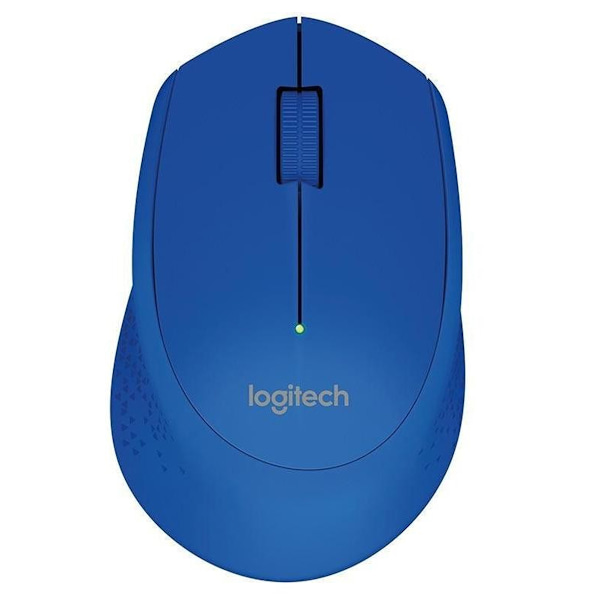 LOGITECH M280 Blå trådlös USB 1000 DPI kontorsmus för högerhänta blå