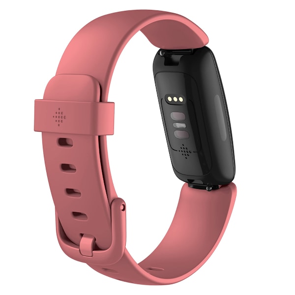 Fitbit Inspire 2 38mm Svart Urtavla Rosa Gummiband Fitness Tracker rosa