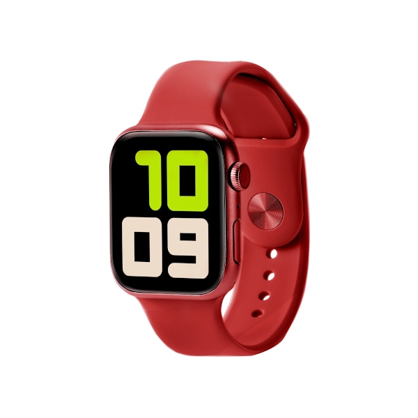 huamei H12 mini 41mm Röd Urtavla Röd Gummirem Smart Klocka röd