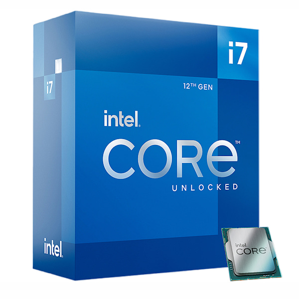 Intel Core i7-12700K-processor - förpackad svart