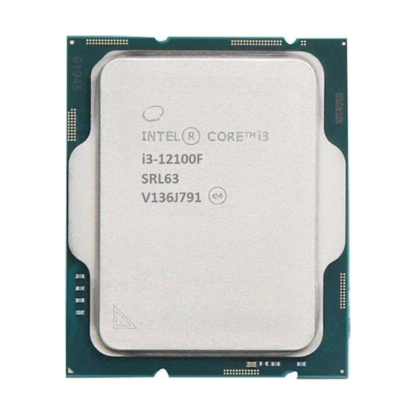 Helt ny Intel Core i3-12100f Tray Processor svart
