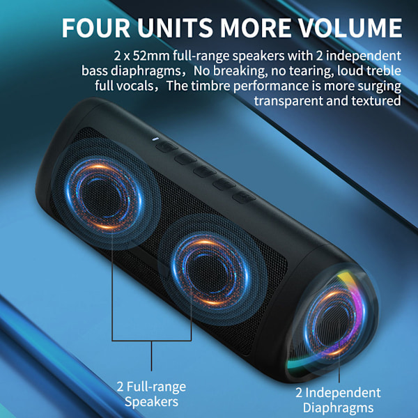 Cyboris C27 Bluetooth Högtalare Svart svart