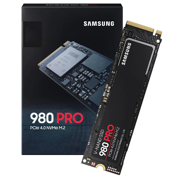 Samsung 980 PRO SSD 500GB PCIE 4.0 M.2 svart