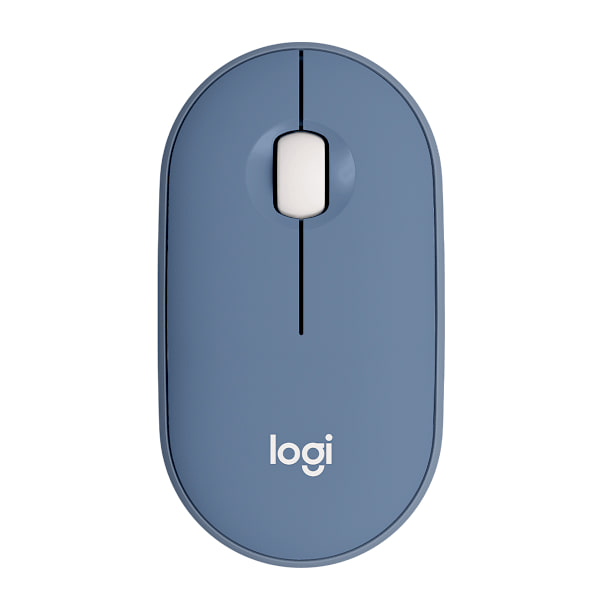 LOGITECH Pebble M350 – blå Bluetooth USB 1000 DPI kontorsmus blå